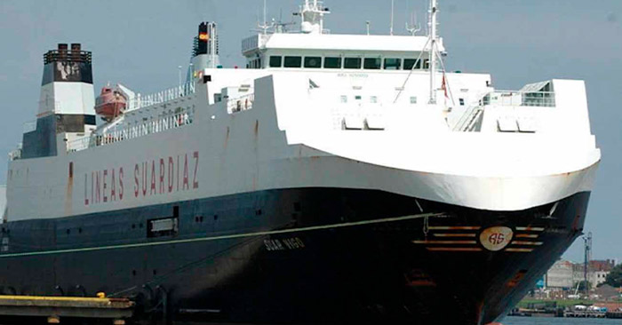 Barco perteneciente a la flota de Suardiaz Group | Montube